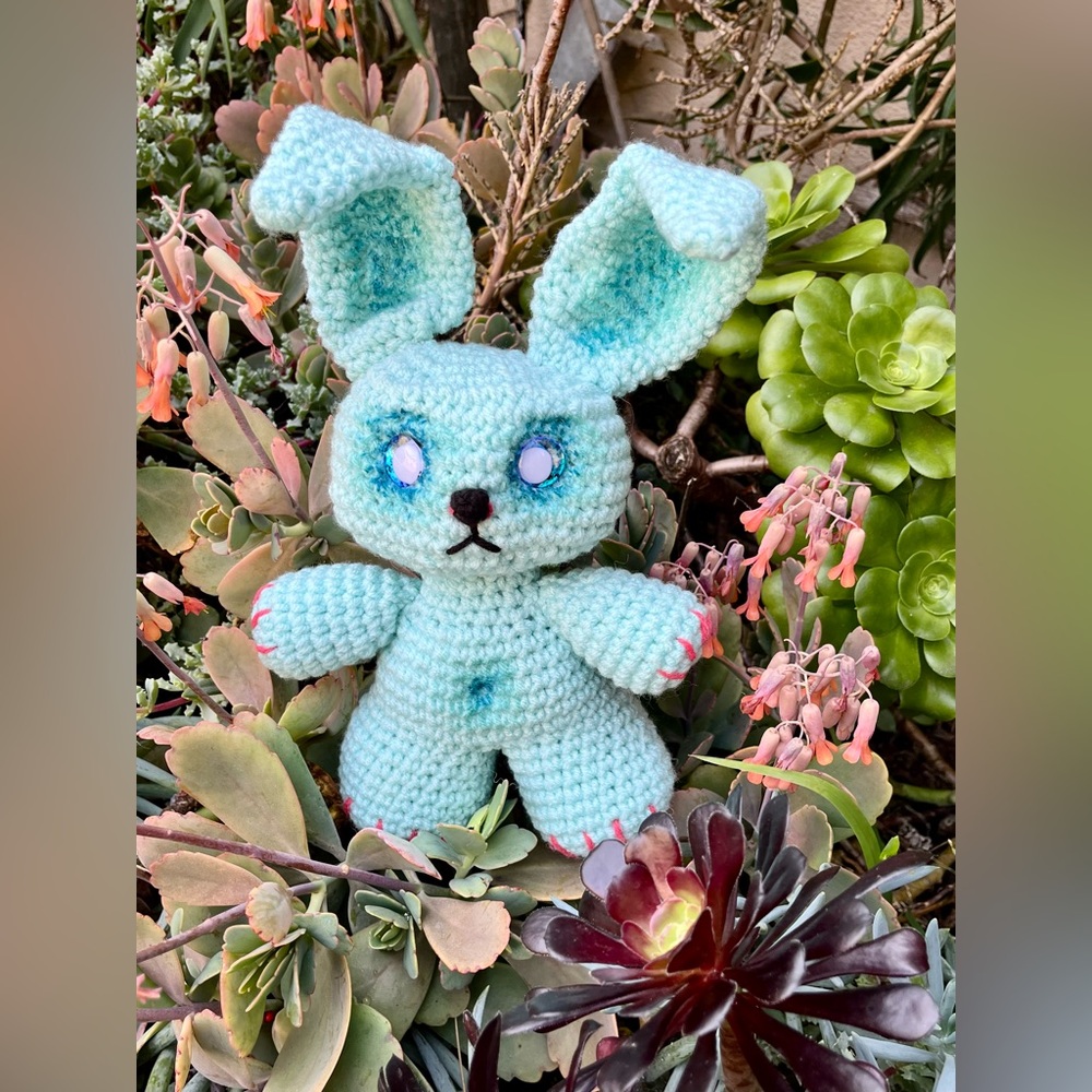 🐇🩵Handmade blue bunny🩵🐇